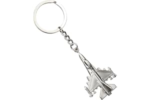 Portachiavi Aereo Militare F16 – Metallo Argento Opaco