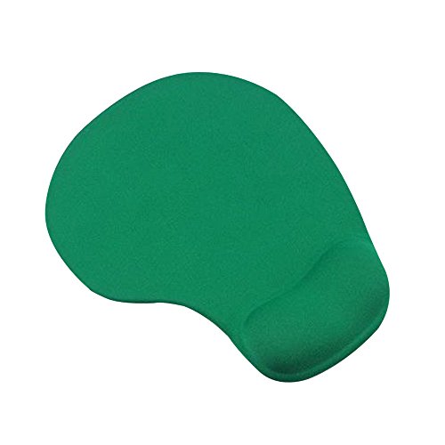 Cuitan Silikon Mauspad mit Handauflage, Rutschfeste Komfort Anti-Müdigkeit Mausmatte Mouse Pad Handgelenkstütze Handgelenkauflage Handballenauflage Mat für Laptop, Notebook, Computer, PC - Grün