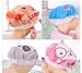 DMtse set of 6 Japanese Cartoon Lace Waterproof Shower Cap Shampoo Cap