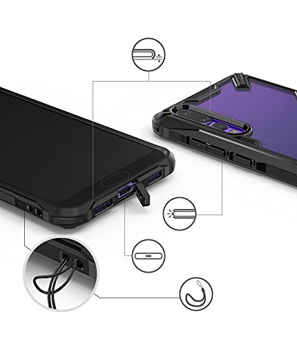 Moex Custodia A Tracolla Con Cordino Regolabile Per Huawei P20 – Protezione 360° In Silicone Trasparente (Grigio)