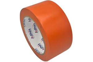 Amazinnov-Ruban adhésif de masquage 50 mm x 33 m en PVC à base de caoutchouc résistant aux hautes températures (Orange)