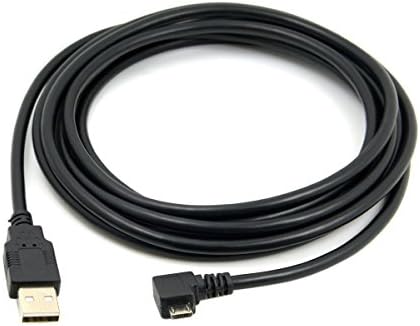 CY Micro USB Male Left Angled 90 Degree to USB 2.0 Data Charge Cable 3m for Cell Phone & Tablet