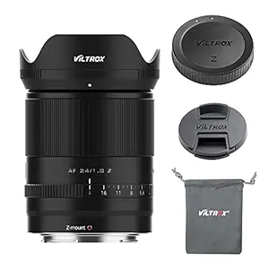 VILTROX 24mm F1.8 Full-Frame Wide-Angle Fixed Focus Lens Compatible with Nikon Z Mount Camera Zfc Z50 Z5 Z6 Z6 II Z7 Z7 II