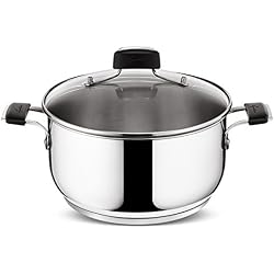 Lagostina 12895031226 Faitout avec couvercle Tempra Inox 26 cm