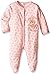 Quiltex Baby Girls' "Daddy's Little Princess" Footed Coverall - pink, 6 - 9 months
