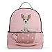 Produktbild ALAZA Chihuahua-Hund im Cup-Rucksack für Schule Bookbag
