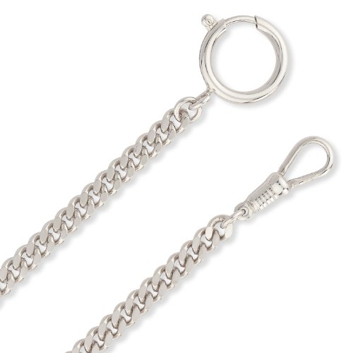 Cadenis Kette fr Taschenuhr Flachpanzerkette verchromt 5 mm / 30 cm Cadenis Kette fr Taschenuhr Flachpanzerkette verchromt 5 mm / 30 cm