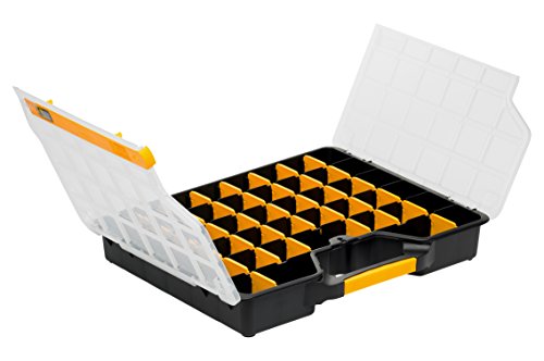 Allit Sortimentskasten, Sortierkasten, 1 Stück, schwarz, gelb, Transparent, 457430