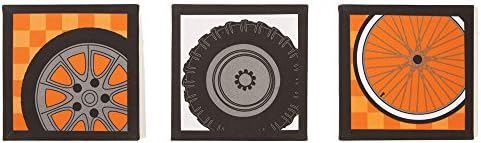 One Grace Place Teyo's Tires Canvas Art, Black, White, Grey, Orange