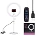 Price comparison product image 10 Inch LED Ring Light Dimmable with Stand 8W 3200-5600K USB Light On-Camera Light for Photo, YouTube Videos, Beauty, Portrait Photography, Video Chat, Live Streaming, etc (White)