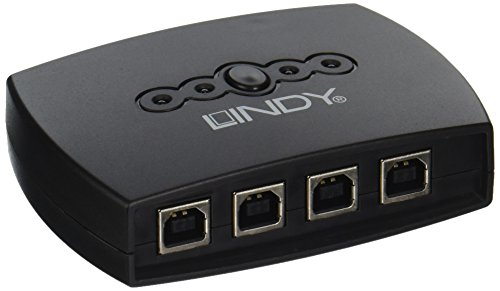 LINDY 42784 - USB 2.0 Switch Classic, 4 Rechner / 1 Device