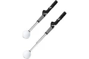 MINEUP Retractable Golf Swing Training Aid, Golf Swing Trainer for Warm-Up, Telescopic Golf Swing Trainer for Beginners and Pros, Grip Correction, Tempo and Chipping Practice, Indoor/Outdoor Training Tool