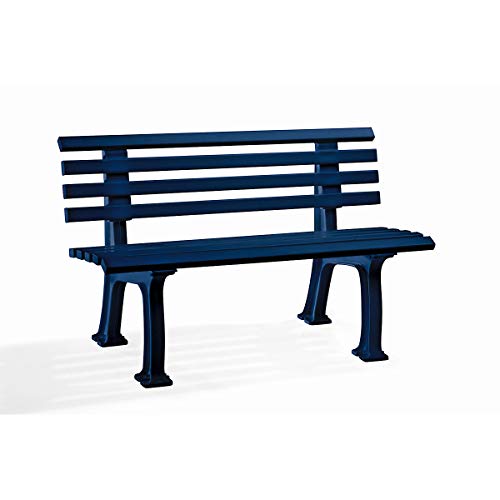 Parkbank aus Kunststoff – mit 9 Leisten Breite 1500 mm, weiß – Bank Bank aus Holz, Metall, Kunststoff Bänke aus Holz, Metall, Kunststoff Gartenbank Kunststoff-Bank Kunststoff-Bänke Ruhebank - 4