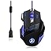 Produktbild GamingMaus - Zelotes Gaming Maus 5500 DPI 7 Tasten USB Wired Gaming Maus Mouse fuer Pro Gamer Spieler Microsoft Surface usw.[Upgraded Chip - 500Hz, 1000 FPS], Schwarz