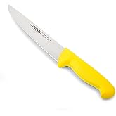 Arcos 2900 Butcher Knife Nitrum Steel Yellow 200 mm | Precise cutting and durable. Polypropylene injected handle, ideal for m