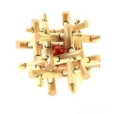 Joyeee® Denksportaufgaben aus Holz Gehirnjogging Puzzle Entwirrung Puzzles – #19 - 2