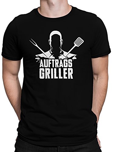 vanVerden Herren Fun T-Shirt Auftragsgriller Hitman Parodie Game Grill Plus Geschenkkarte, Größe:XL, Farbe:Schwarz vanVerden Herren Fun T-Shirt Auftragsgriller Hitman Parodie Game Grill Plus Geschenkkarte, Größe:XL, Farbe:Schwarz