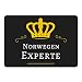 Produktbild Mousepad Norwegen Experte schwarz