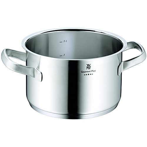 WMF Kochtopf hoch Ø 20 cm ca. 3,9l Gourmet Plus Innenskalierung Dampföffnung Made in Germany Hohlgriffe Metalldeckel Cromargan Edelstahl mattiert induktionsgeeignet spülmaschinengeeignet - 6