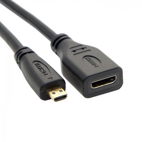 chenyang Typ D Micro HDMI 1.4 Stecker auf Mini HDMI 1.4 Buchse C Typ Verlängerungskabel 10 cm für Laptop PC HDTV - 3