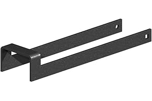 Wyre Direct Throw Over Loop Gate Latches for Wooden Gate, Field Gate Latch, Driveway Gates & Gate Catches for Wooden Gates, Secure Catch Solution - to Suit a 50mm (2") Wide Gate, 12"(Black)