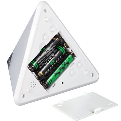 DIGIFLEX Digitaler Wecker in Pyramidenform mit 7 farbwechselnden LEDs - 8