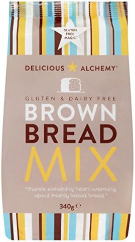Delicious Alchemy Gluten and Dairy Free Brown Bread Mix 340 g (Pack of 5)