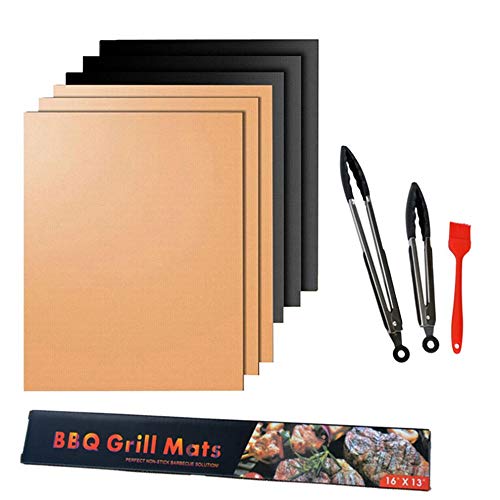 Preisvergleich Produktbild Mouchao Glasfaser-Antihaft-GrillmatteCopper3PCS, hochtemperaturbeständig