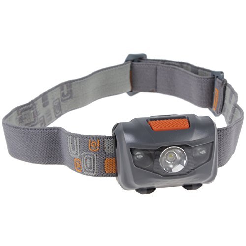 LingsFire® LED Stirnlampe, LED Kopflampe , 1 Weiße LED und 2 Rote LED, 4 Helligkeiten zu wahlen, LED Farradlampe, LED Stirnlampen, Kopfleuchten, Mini wasserdicht verstellbare Scheinwerfer Lampe für Running, Bergsteigen , Camping, Lesen, Jagd, Wandern, Nachtwanderung usw - 5