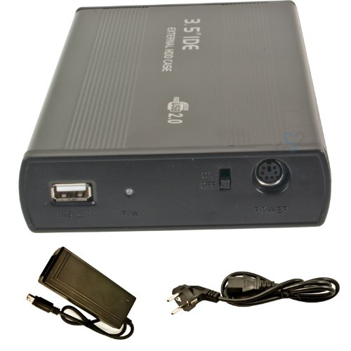 Alu 8,9cm (3,5 Zoll) USB IDE HDD Extern Festplattengehäuse Festplattenlaufwerk Gehäuse - 2
