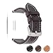Produktbild Uhrenarmband aus Echtleder von Berfine, extra weiches Echtleder, Ersatzarmband für Damen- und Herrenuhren, schwarz, braun, 18 mm, 20 mm, 22 mm, dunkelbraun, 18 mm