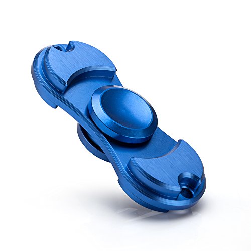Fidget Spinner Anti Stress Kreisel Hand Spielzeug aus Alu in Blau von VAPIAO