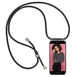 DAS HANDY COVER: Die Handyhülle besteht aus einem TPU Silikon Rahmen und einer gehärteten Rückwand aus hartem Kunststoff, an der Schutzhülle ist die Handykette befestigt.