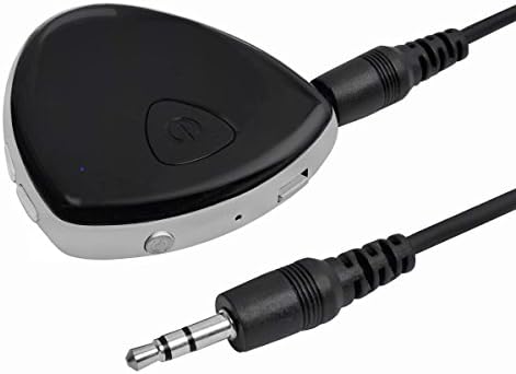 TEQStone Bluetooth Receiver Transmitter, Wireless Bluetooth Audio Adapter, Portable 2 in1 Bluetooth Car Kit Adapter