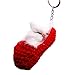 Produktbild Keychain Home Red Slipper Cat Schlüsselbund Tasche Anhänger Kreative Slipper Kitty Kuschel Anhänger langlebig und nützlich