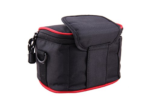 Noir l  ger en Nylon Taille Housse de transport pour appareil photo avec bandouli  re pour Nikon Coolpix P7700 P7800 S32 S33 S9900 S31 L820 L320 L330 L830 L340 L840