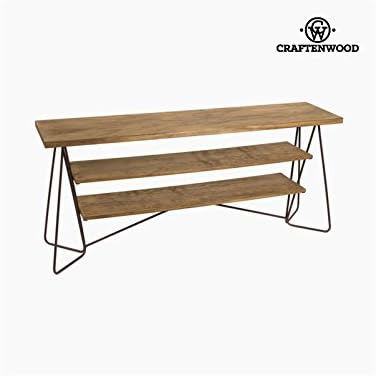 Sideboard (160 x 40 x 70 cm) Fir Ironwork Black - Thunder Collection by Craftenwood