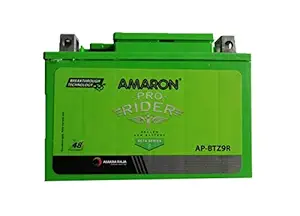 Amaron AP-BTZ9R Bike Battery (Green_ 12 Volt)