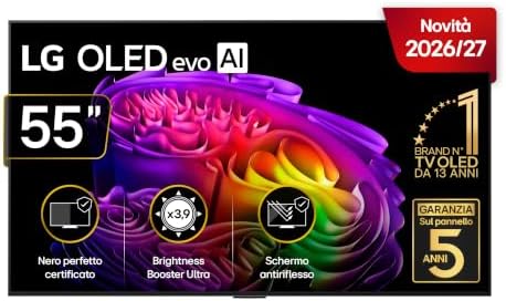LG OLED evo AI 55 Pollici, Serie G6 2026 Smart TV 4K - OLED55G64LW