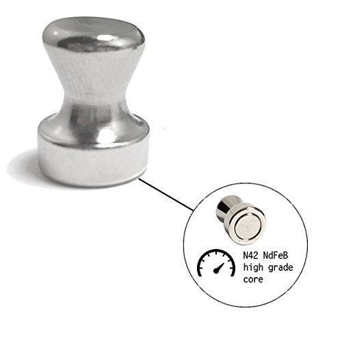 10 hochwertige Magic☇Magnets Edelstahl N42 Neodym Fridge Push Pins sehr starke Pinnwand Magnete Ø12mm,16mm hoch mit sehr starkem Neodymkern - 2