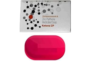 KAMZCO Antifungal Soap 2% Ketoconazole | Treats Itchy, Flaky Skin, Helps Wash Away Ringworm, Jock Itch, Dry Skin, Dandruff, Acne, Psoriasis, Yeast, and Athlete's Foot | 75g