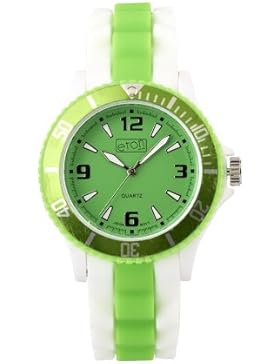 Eton Unisex-Armbanduhr Analog Silikon weiß 3014J-LM