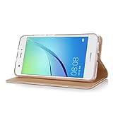 Huawei Nova Hülle, IVSO Hohe Qualität Advanced Shock Absorption Technology Case Folio Tasche Cover für Huawei 51090UAW nova Smartphone (12,7 cm (5 Zoll), 32GB, Dual-SIM, 12 Megapixel Kamera, Android), Golden - 