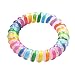 Produktbild Bodbii Frauen Regenbogen-Farben-elastische Haarbänder Spiralform Haar bindet Seil Kopfbedeckung Telefon Stirnband