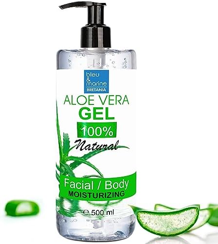 Aloe Vera Gel 100% Natural Gel Aloe Vera Puro 500 ml Sollievo Crema Doposole Rasatura Crema Post Depilazione Idratante Viso Corpo Gel Aloe Vera Capelli, Canarie