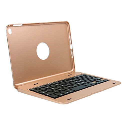 Golden Ultradünne Drahtlose Bluetooth Tastatur Keyboard Case/Hülle für Apple iPad Mini 4, Hart Schale Case Schutzhülle QWERTY Tastatur - 4