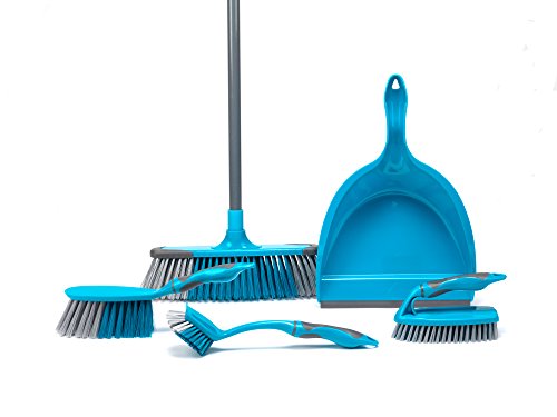 Beldray 5-teiliges Reinigungsset, türkis, LA024152TQ, Plastik, 35.5 x 10.5 x 32.5 cm, 5