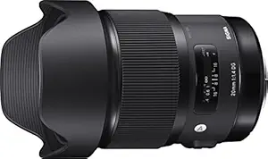 Sigma 20mm F1.4 DG HSM Art Lens for Nikon DSLR Cameras (Black)