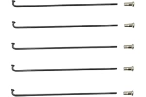 QQY Rayons de vélo électrique 12 G - Rayons en acier avec tétons - Noir - 36 pièces/lot