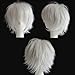 S-noilite® Synthetic Short Full Hair Wigs Cosplay Costume Party Halloween Fancy Dress Unisex Style White